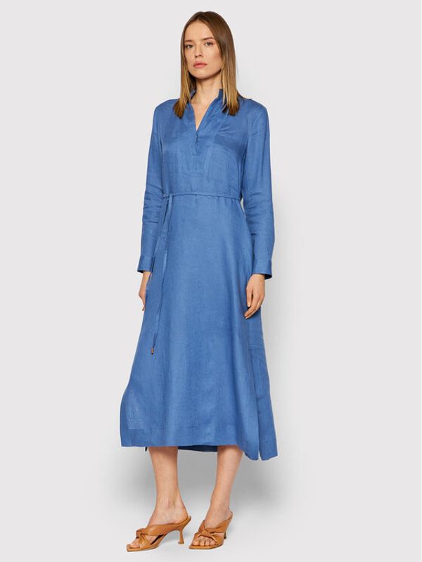 Marella Marella Ежедневна рокля Giallo 32210124 Тъмносин Relaxed Fit