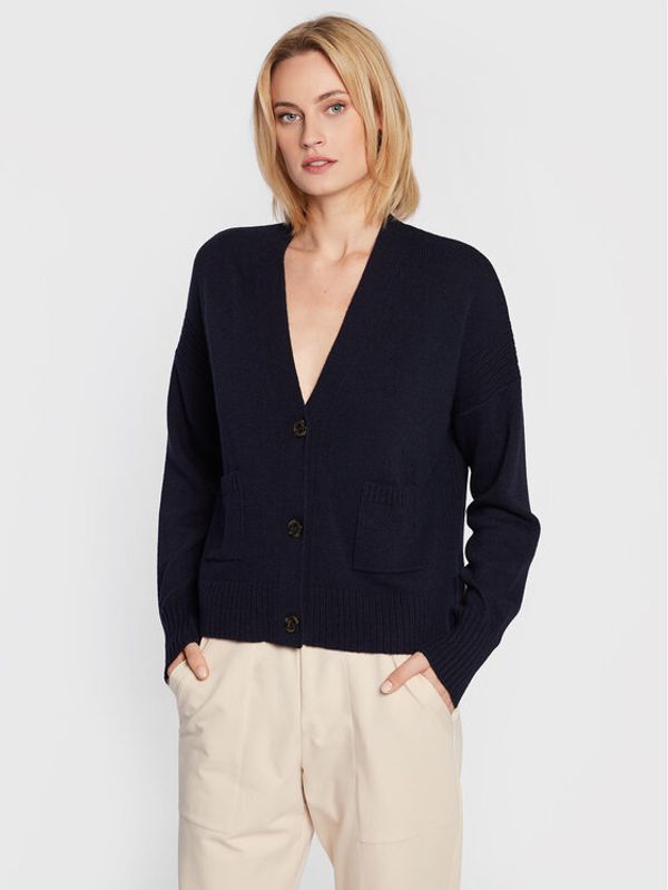 Marella Marella Кардиган Blasone 33460527 Тъмносин Regular Fit