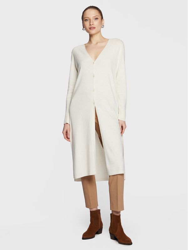 Marella Marella Кардиган Rosa 33460329 Бял Relaxed Fit