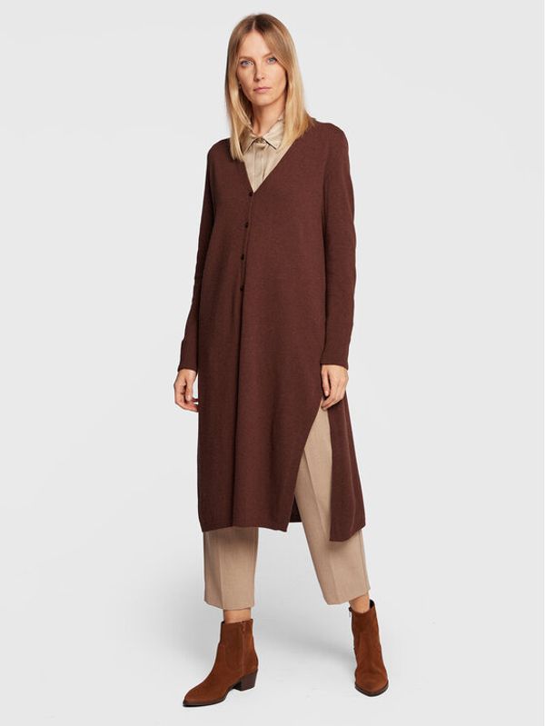 Marella Marella Кардиган Rosa 33460329 Кафяв Relaxed Fit