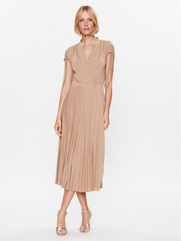 Marella Marella Коктейлна рокля Lido 2336210235 Бежов Regular Fit