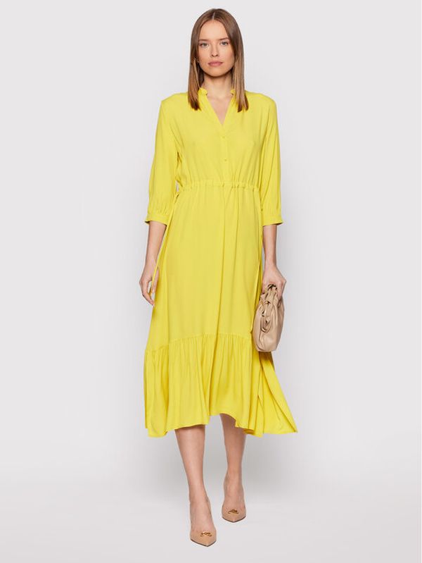 Marella Marella Коктейлна рокля Teramo 32211221 Жълт Regular Fit