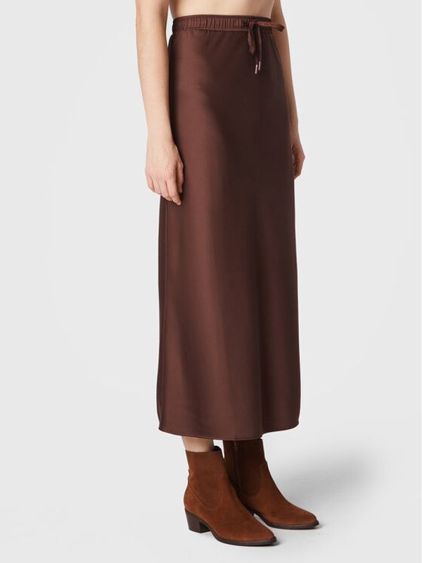 Marella Marella Миди пола Crema 31060129 Кафяв Regular Fit