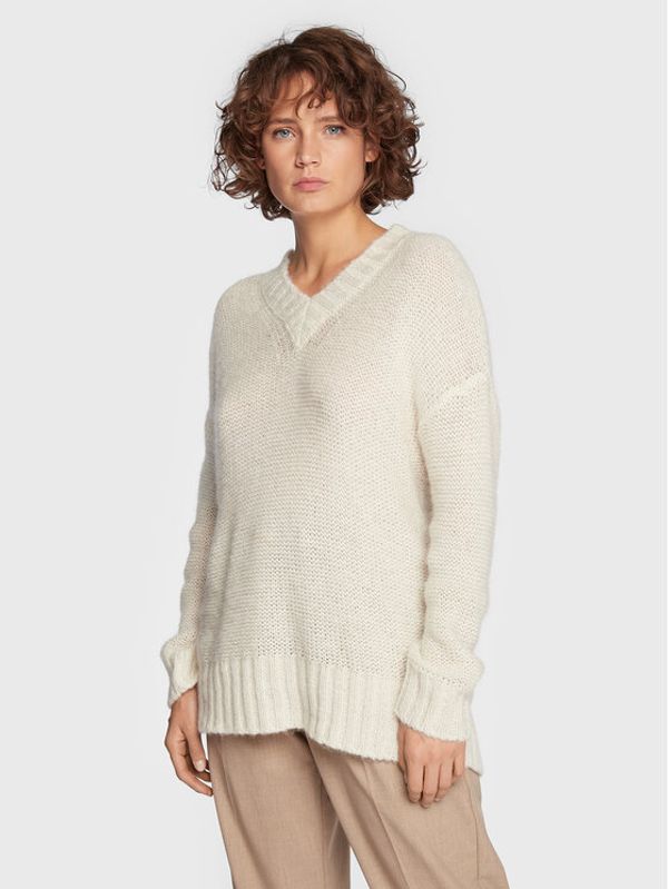 Marella Marella Пуловер Colla 33660829 Бежов Relaxed Fit