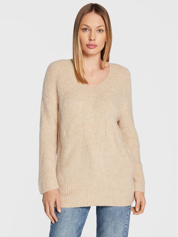 Marella Marella Пуловер Maglia 33661927 Бежов Relaxed Fit