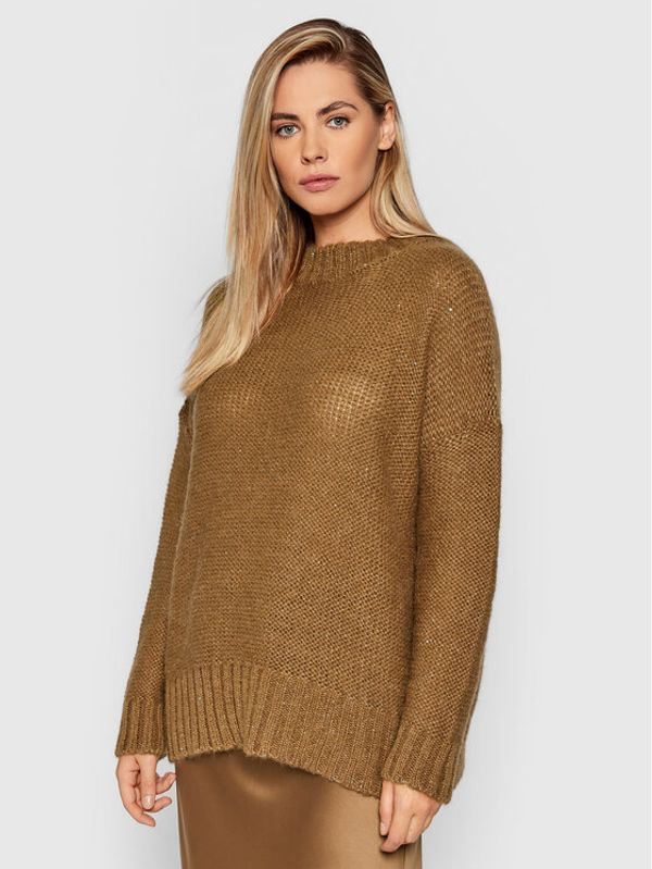 Marella Marella Пуловер Saigon 33662019 Кафяв Oversize