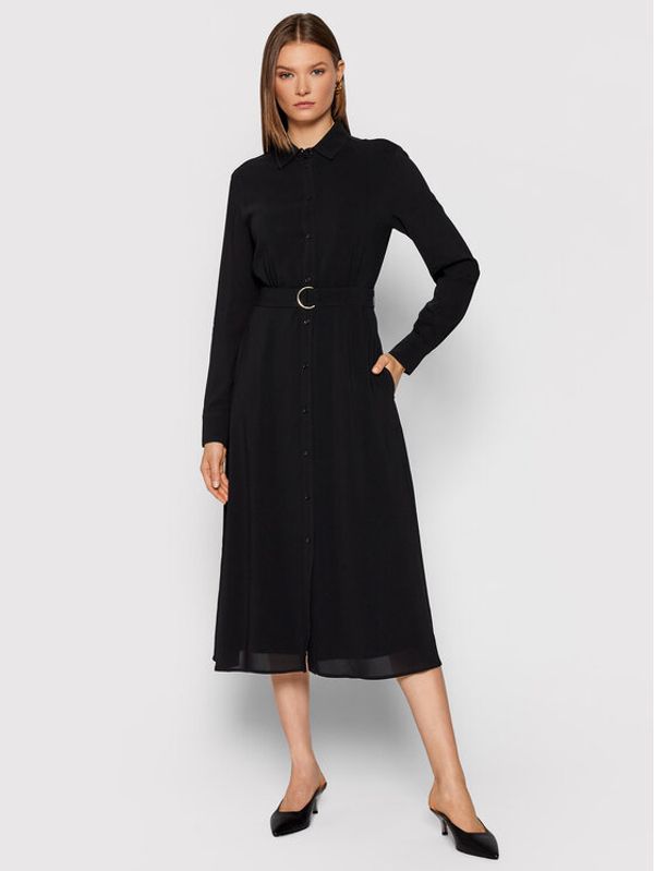 Marella Marella Рокля тип риза Display 32260818 Черен Regular Fit