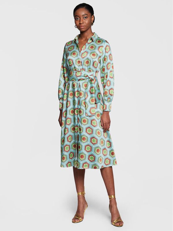 Marella Marella Рокля тип риза Tales 2332210731 Зелен Regular Fit