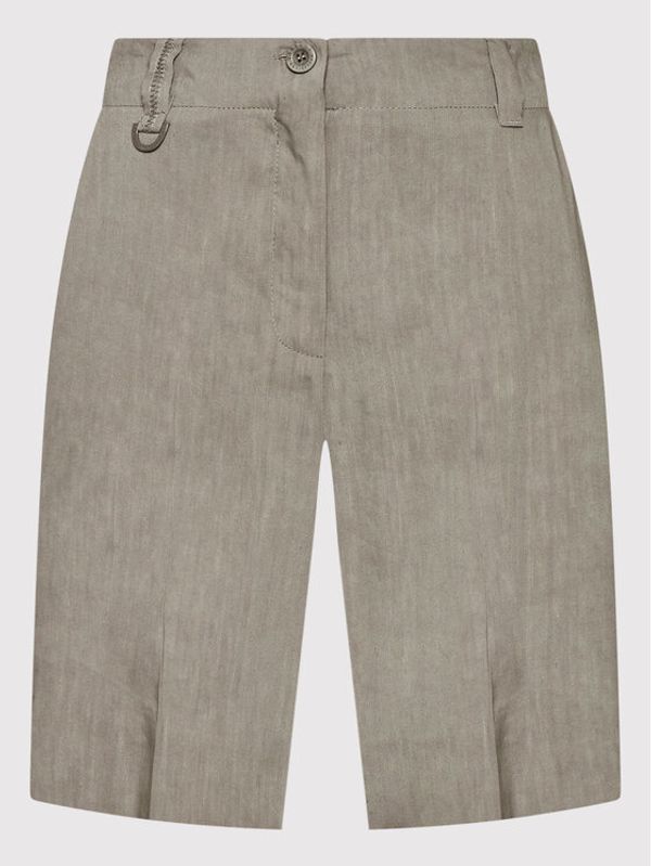 Marella Marella Шорти от плат Apuania 31410125 Сив Straight Fit