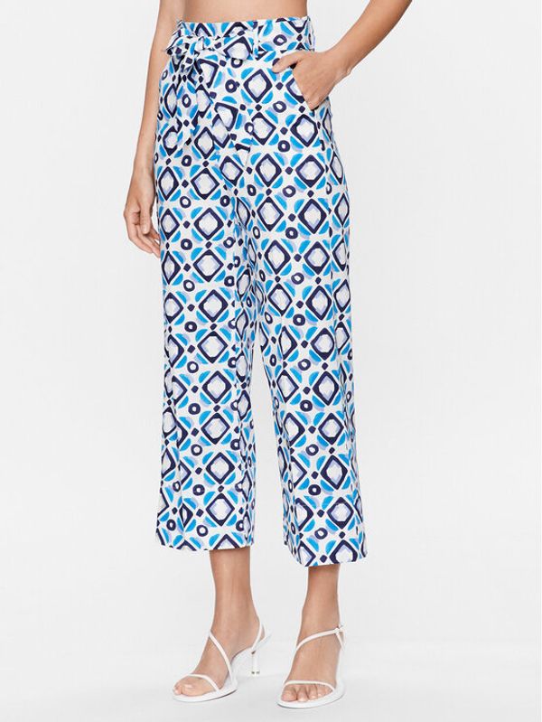 Marella Marella Текстилни панталони Demien 2331312632 Тъмносин Slim Fit