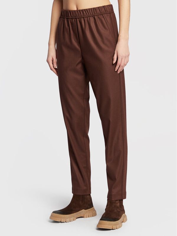 Marella Marella Текстилни панталони Mastro 31360829 Кафяв Regular Fit