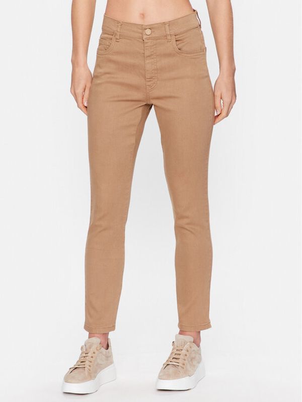 Marella Marella Текстилни панталони Peseta 2331310635 Бежов Slim Fit