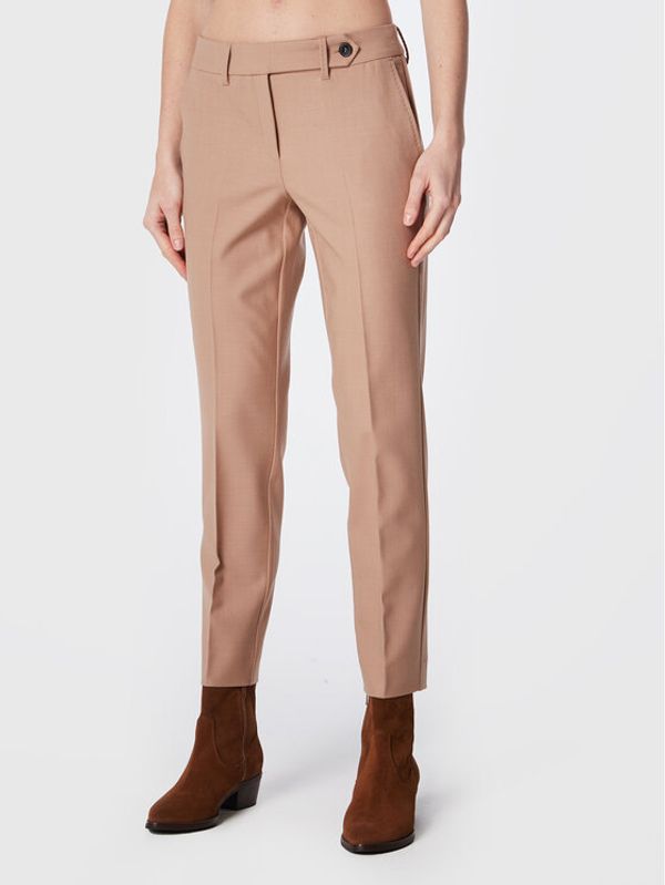 Marella Marella Текстилни панталони Porto 31360426 Бежов Regular Fit