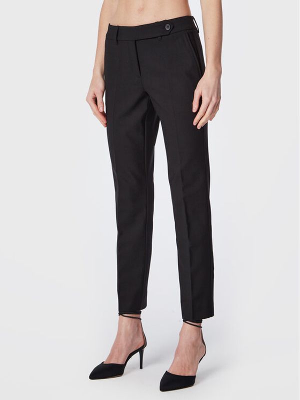 Marella Marella Текстилни панталони Porto 31360426 Черен Regular Fit