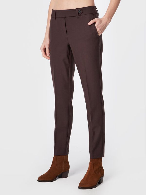 Marella Marella Текстилни панталони Porto 31360426 Кафяв Regular Fit