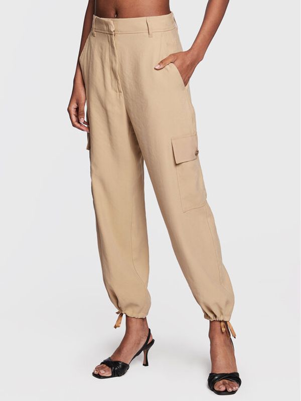 Marella Marella Текстилни панталони Sveglia 2331310231 Бежов Relaxed Fit