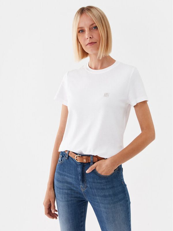 Marella Marella Тишърт Bill 2339760437200 Бял Regular Fit