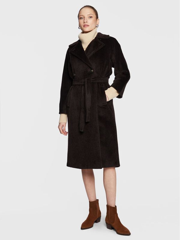Marella Marella Вълнено палто Alexia 30161326 Кафяв Regular Fit