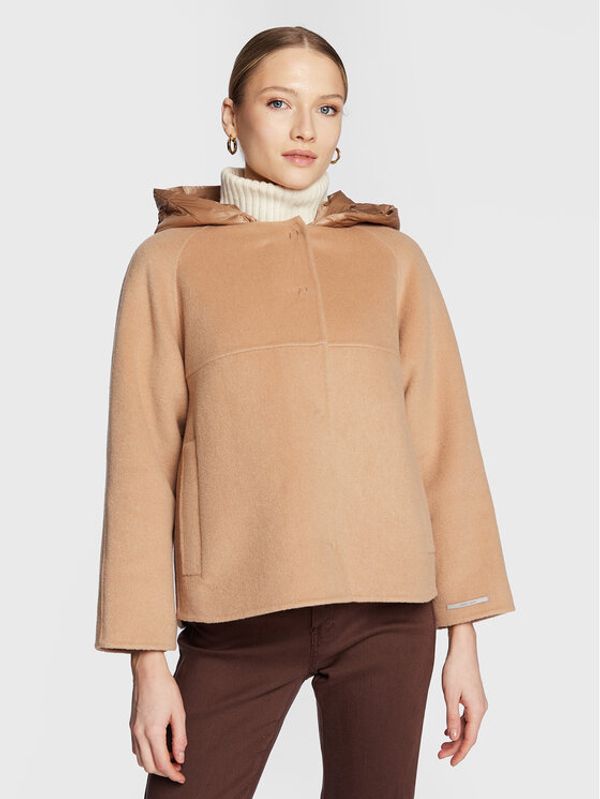 Marella Marella Вълнено палто Era 30860227 Кафяв Regular Fit