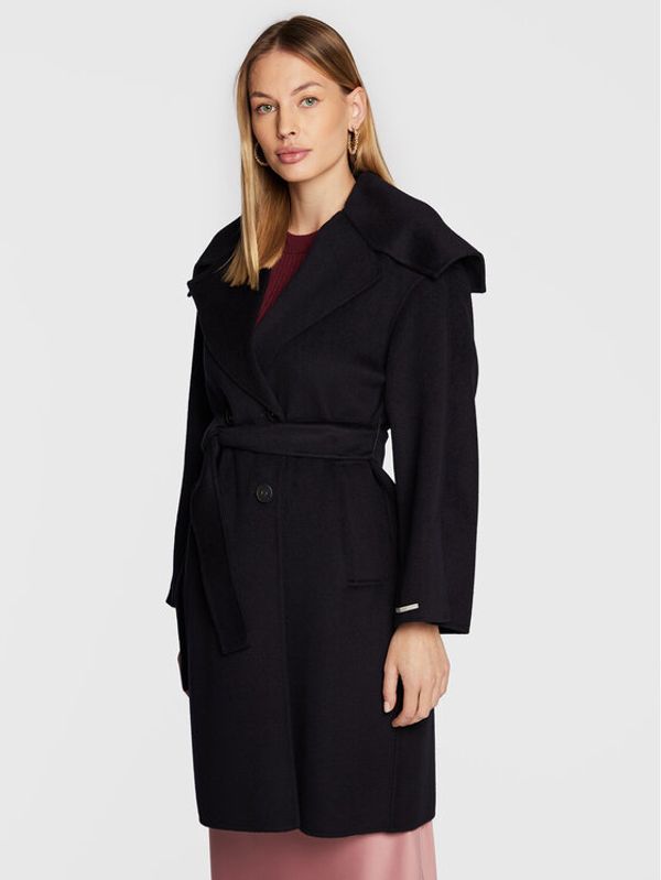 Marella Marella Вълнено палто Harden 30160228 Тъмносин Regular Fit