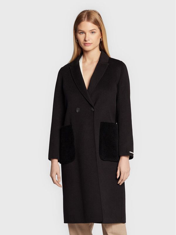 Marella Marella Вълнено палто Leone 30160528 Черен Regular Fit