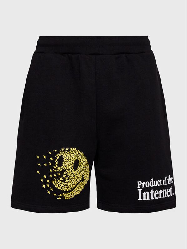 Market Market Спортни шорти SMILEY 395000592 Черен Regular Fit