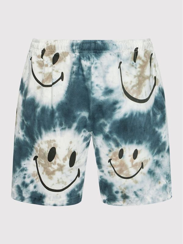 Market Market Спортни шорти Unisex SMILEY Shibori Dye 395000526 Сив Regular Fit