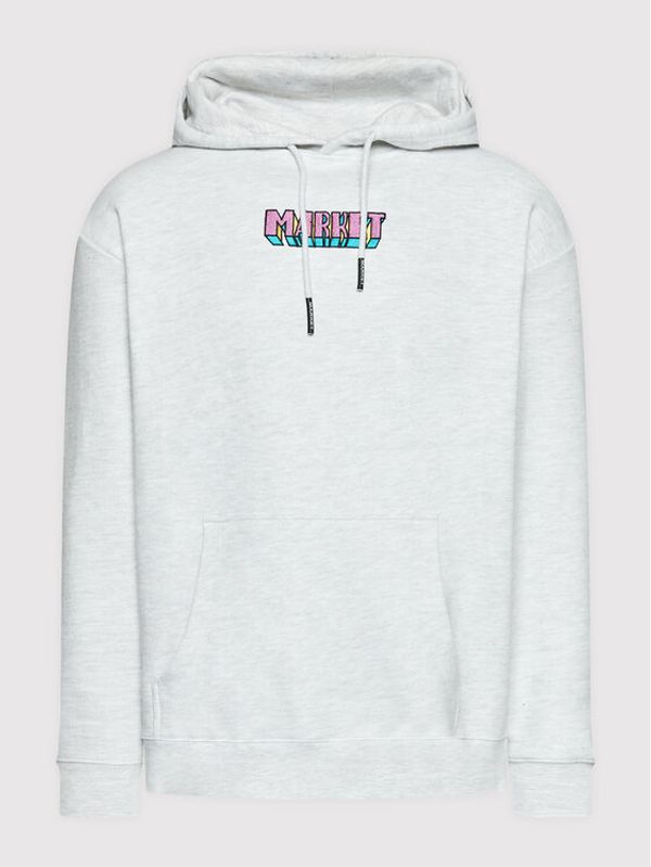 Market Market Суитшърт Unisex SMILEY Into The Unknown 397000381 Сив Relaxed Fit