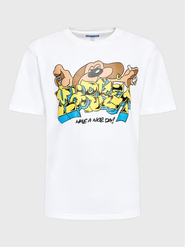 Market Market Тишърт 399001353 Бял Regular Fit