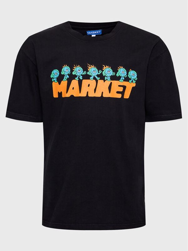 Market Market Тишърт Keep Going 399001350 Черен Regular Fit