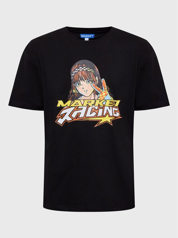 Market Market Тишърт On Any Sunday 399001348 Черен Regular Fit