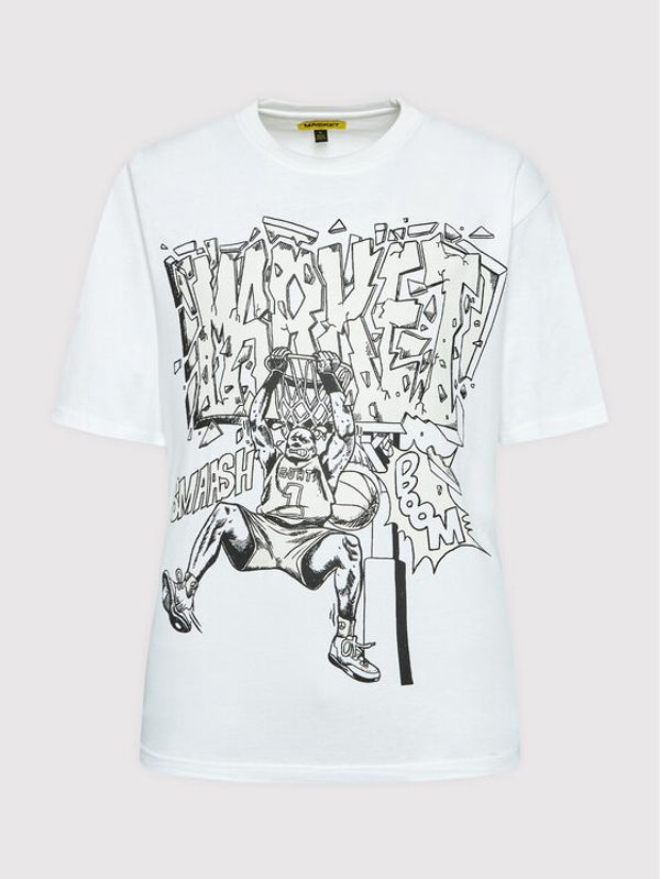 Market Market Тишърт Unisex Backboard Breaker 399001073 Бял Relaxed Fit
