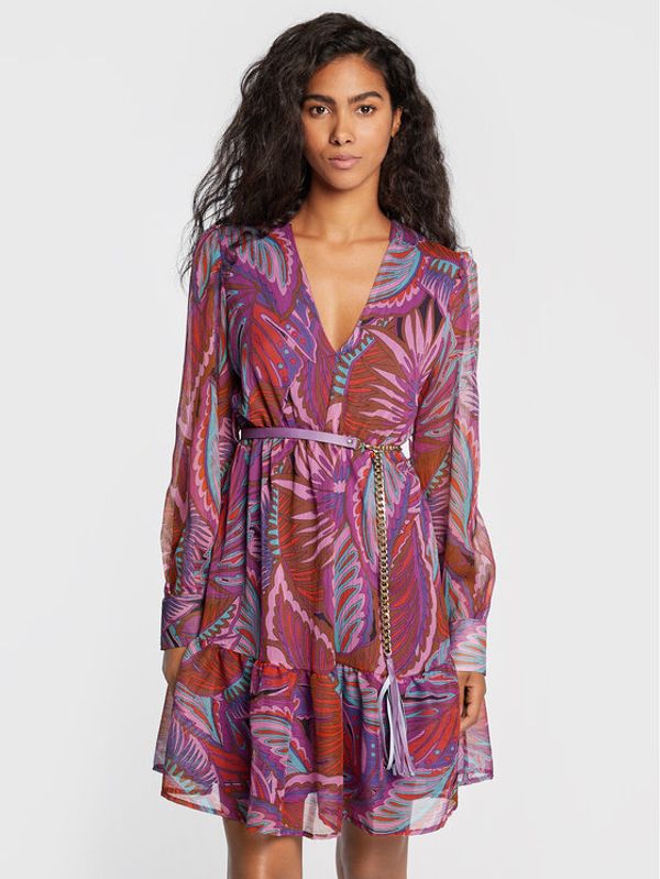 Maryley Maryley Ежедневна рокля 22IB305/14RO Виолетов Regular Fit