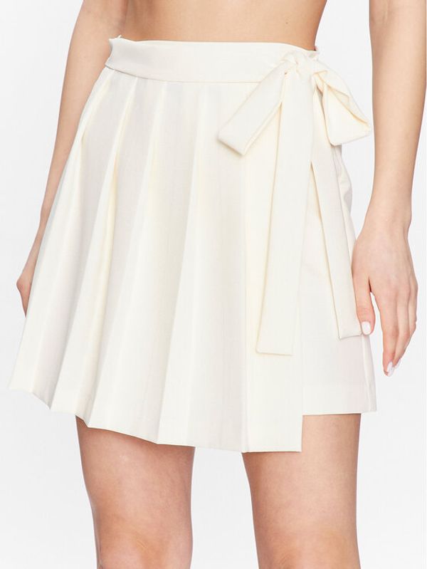 Maryley Maryley Плисирана пола 23EB705/M11/43GE Екрю Regular Fit