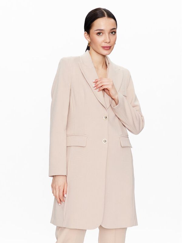 Maryley Maryley Преходно палто 23EB110/M01 Бежов Regular Fit