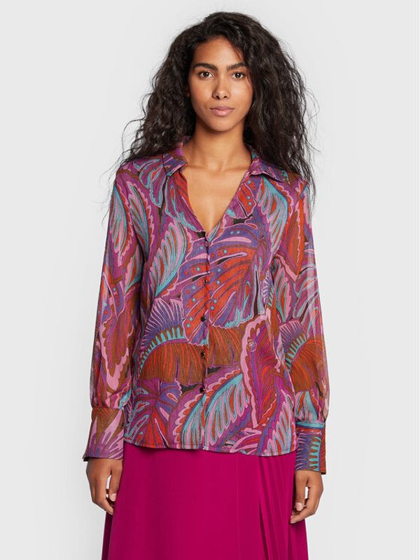 Maryley Maryley Риза 22IB022/14RO Виолетов Regular Fit