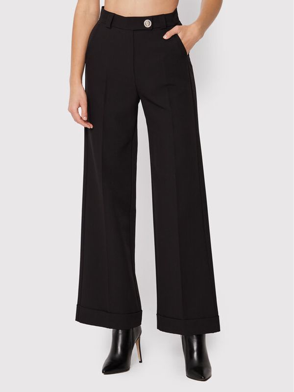 Maryley Maryley Текстилни панталони 22IB511/41NE Черен Regular Fit