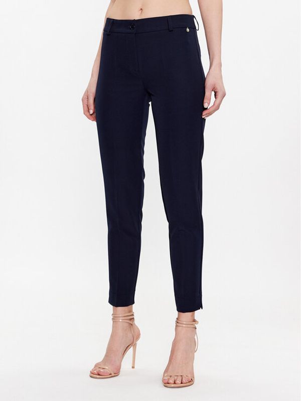 Maryley Maryley Текстилни панталони 23EB52Z/M08/43BL Тъмносин Slim Fit