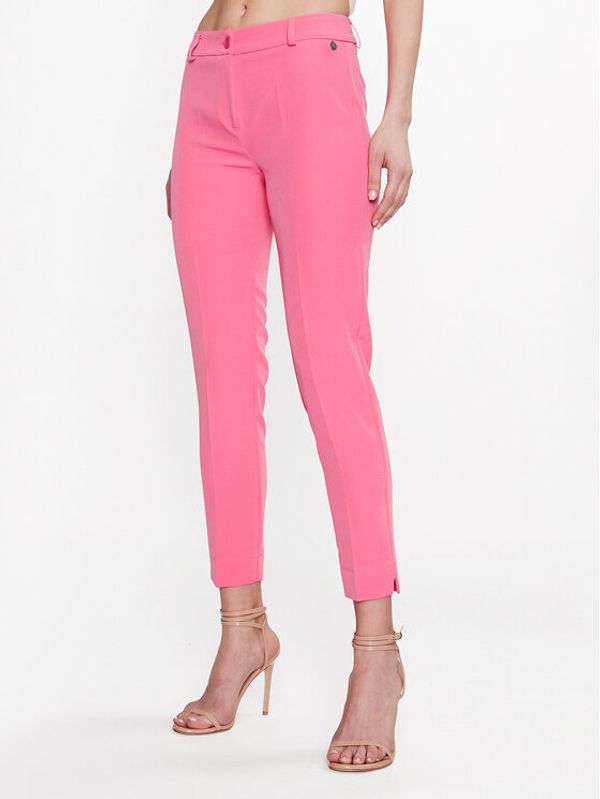 Maryley Maryley Текстилни панталони 23EB52Z/M08/43FR Розов Slim Fit
