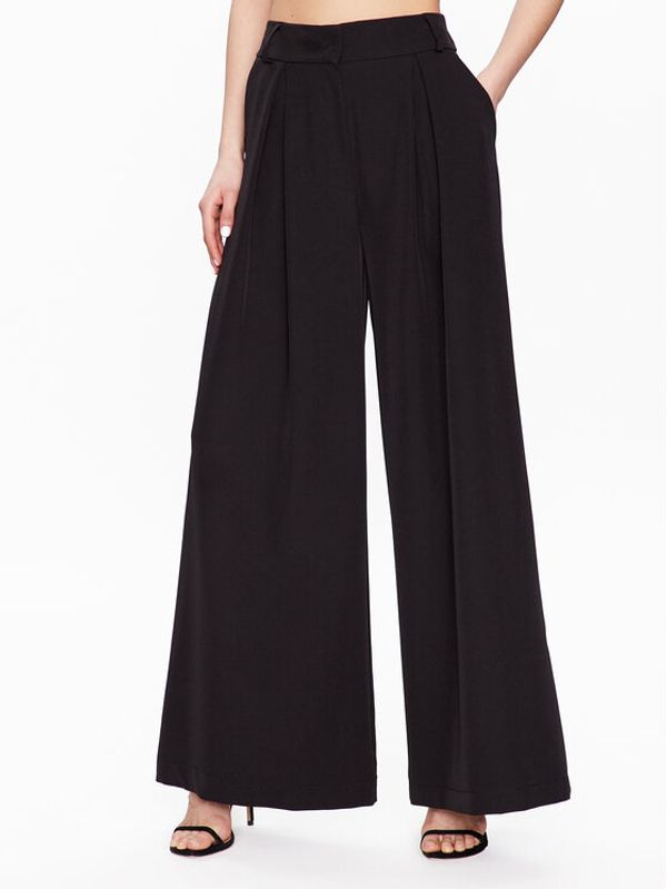 Maryley Maryley Текстилни панталони 23EB564/43NE Черен Relaxed Fit