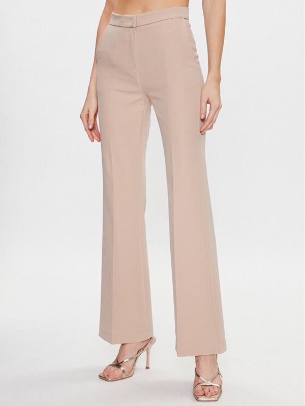 Maryley Maryley Текстилни панталони 23EB587/43PE Бежов Regular Fit