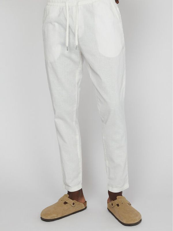 Matinique Matinique Текстилни панталони Barton 30206031 Бял Regular Fit