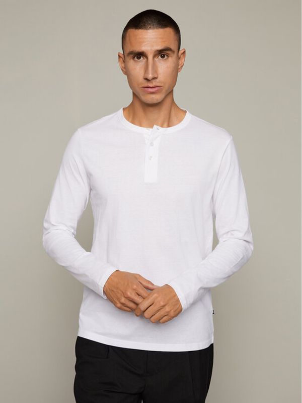 Matinique Matinique Тениска с дълъг ръкав Jerma 30206426 Бял Regular Fit