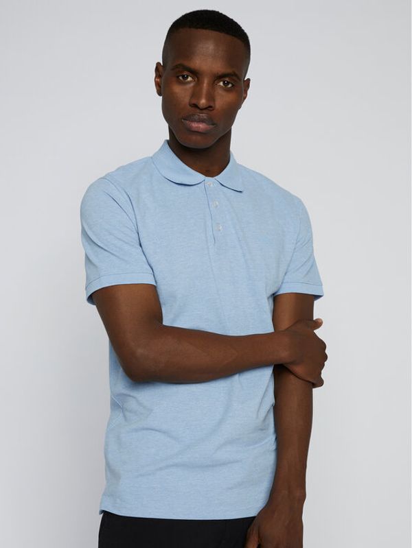 Matinique Matinique Тениска с яка и копчета 30206461 Син Regular Fit