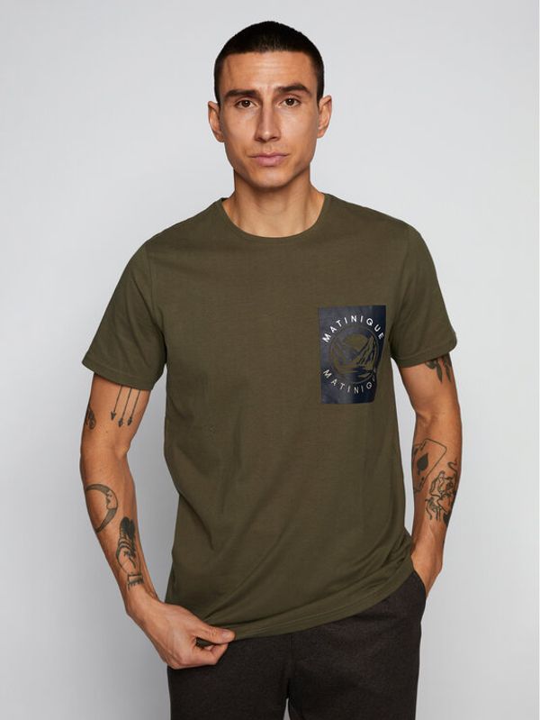 Matinique Matinique Тишърт 30206699 Кафяв Regular Fit