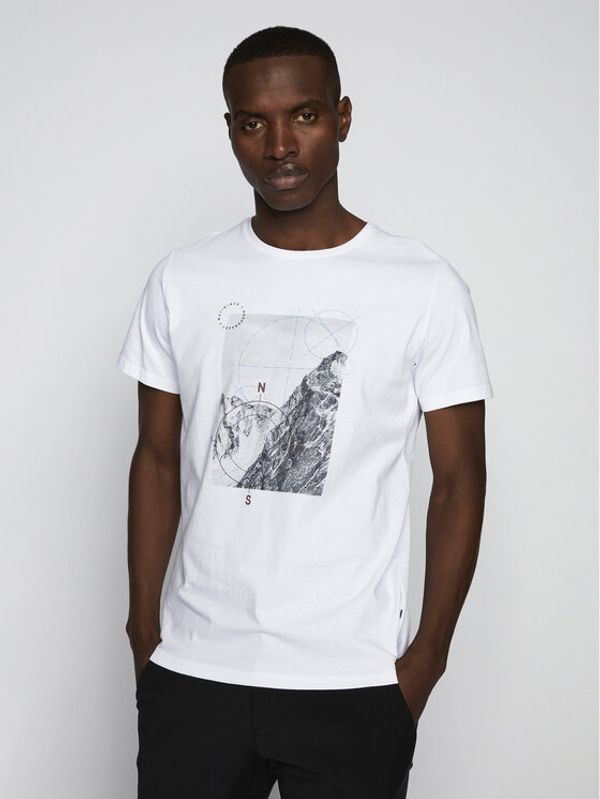 Matinique Matinique Тишърт 30206701 Бял Regular Fit