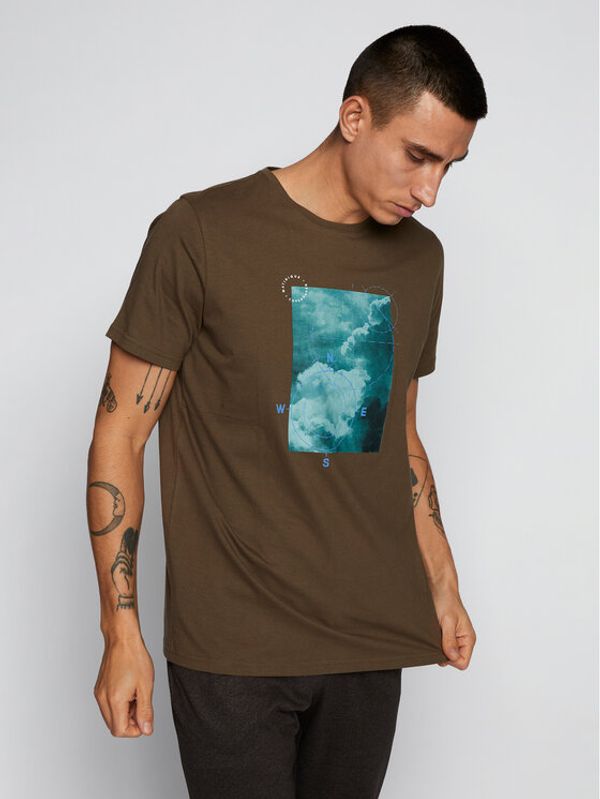 Matinique Matinique Тишърт 30206703 Кафяв Regular Fit