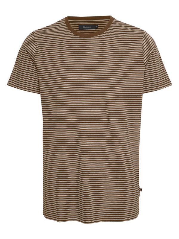 Matinique Matinique Тишърт Jermane 30206219 Кафяв Regular Fit