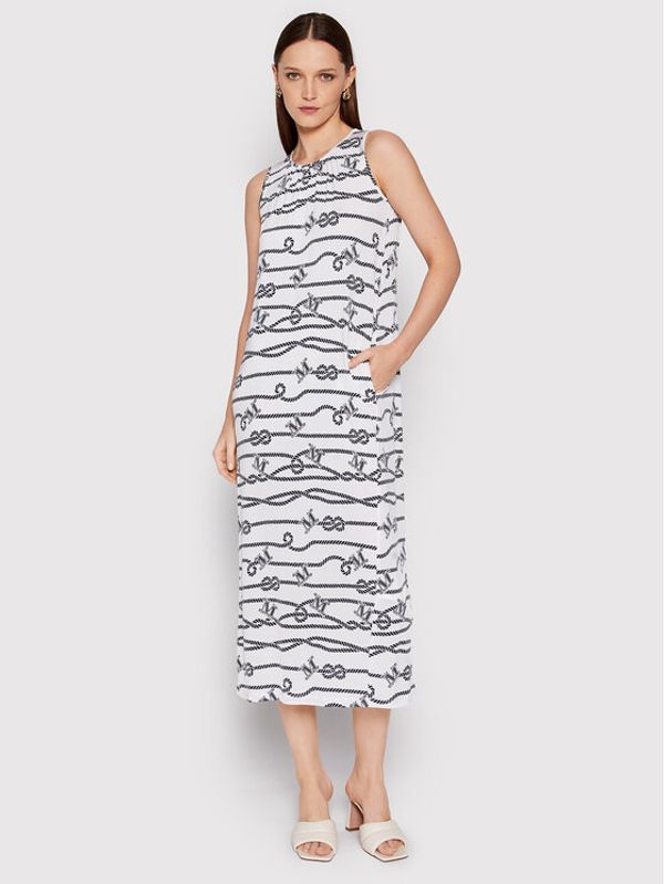Max Mara Beachwear Max Mara Beachwear Лятна рокля Vadius 36210328 Бял Regular Fit