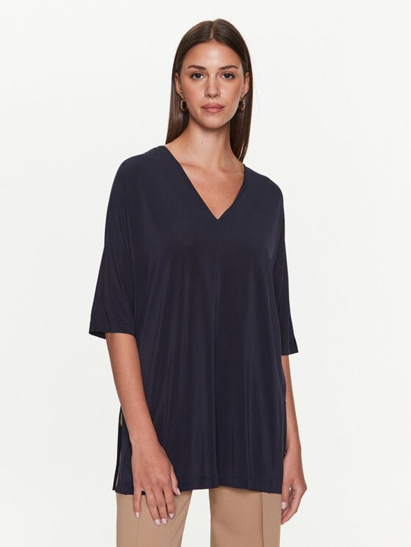 Max Mara Leisure Max Mara Leisure Блуза Locarno 2339410436600 Тъмносин Relaxed Fit